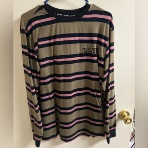 WELCOME STRIPED LONG SLEEVE TEE